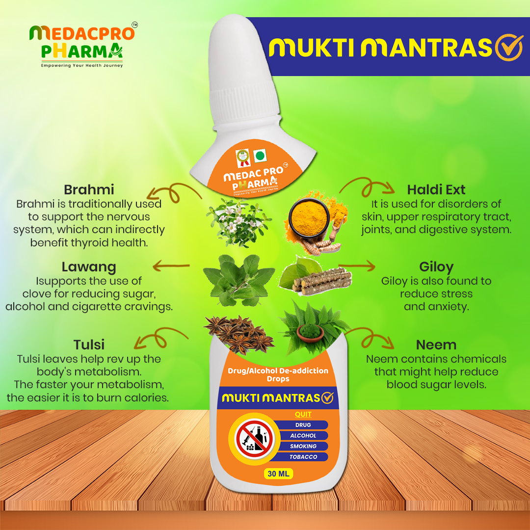 Medacpro Mukti Mantras De-Addiction Drops